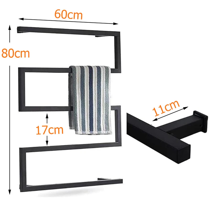 Oxg Wall Mounted Bathroom Electric Towel Warmer Rack