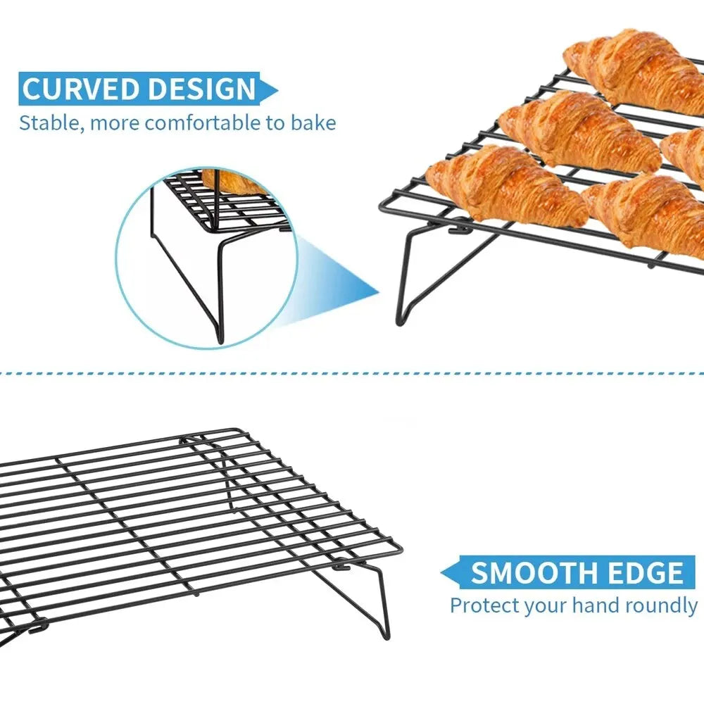 Non Stick Wire Grid Baking Tray Cake Cooling