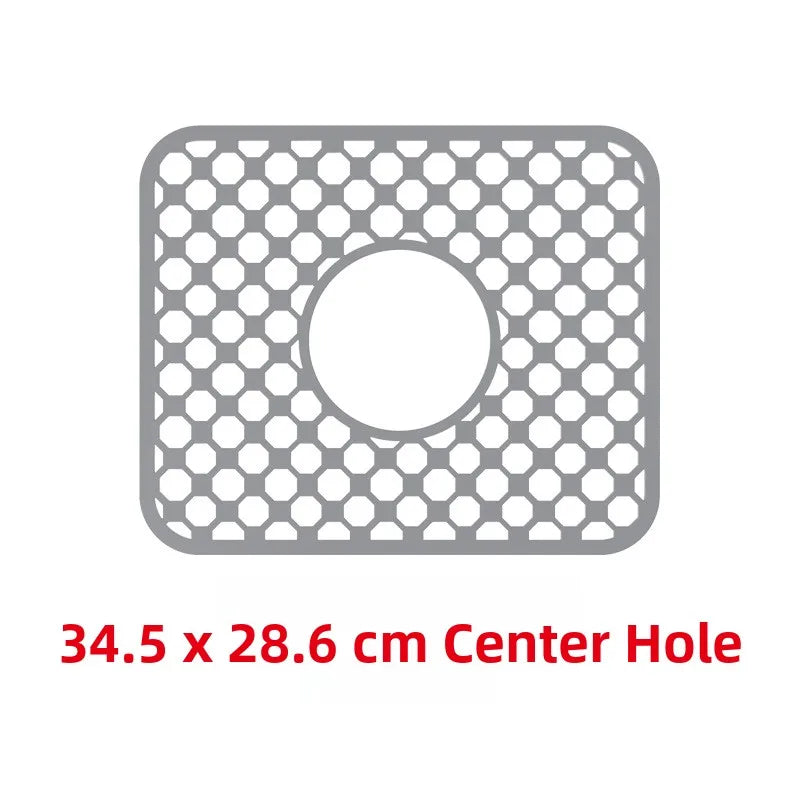 Sink Silicone Mat Anti-Scratch Honeycomb Pad Dishwashing Basin
