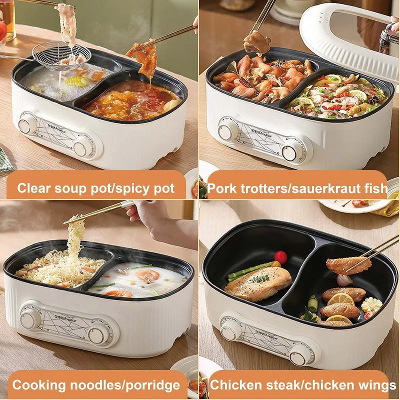 6l Double Liner Electric Pot Large Capacity Non-Stick