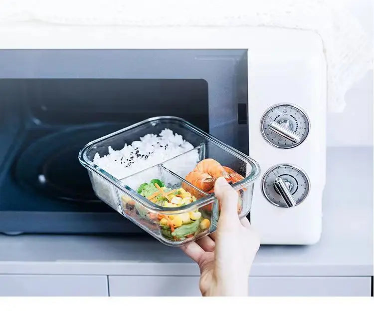 Style Lunch Box Glass 1050ml Microwave Bento Box