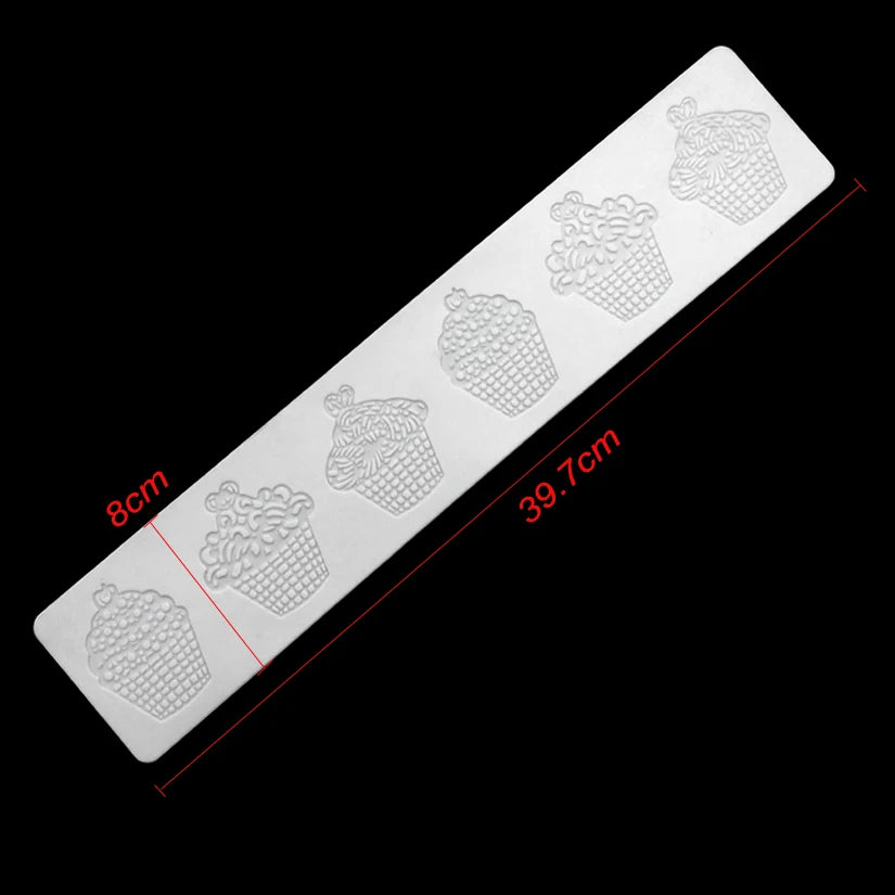Silicone Lace Fondant Cake Decorating Baking Mat Embossing