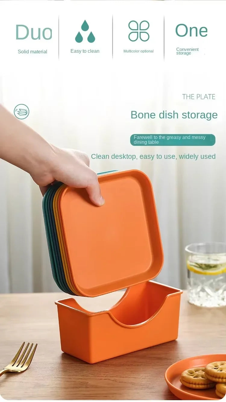 -Selling Plastic Bone-Spitting Dish Elegant & Practical Serving