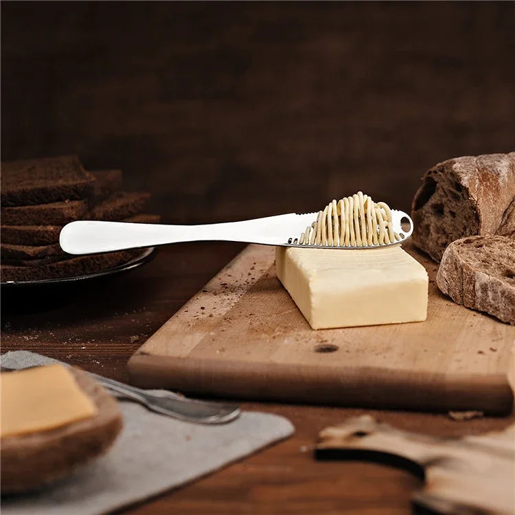 Butter Knife Holes Cheese Dessert Knife Stainless Steel