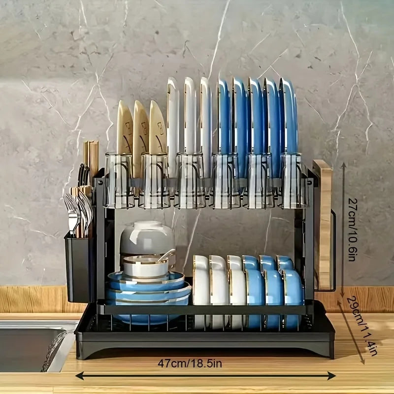 Tier Tier Dish Drying Rack Counter Dish Drainers