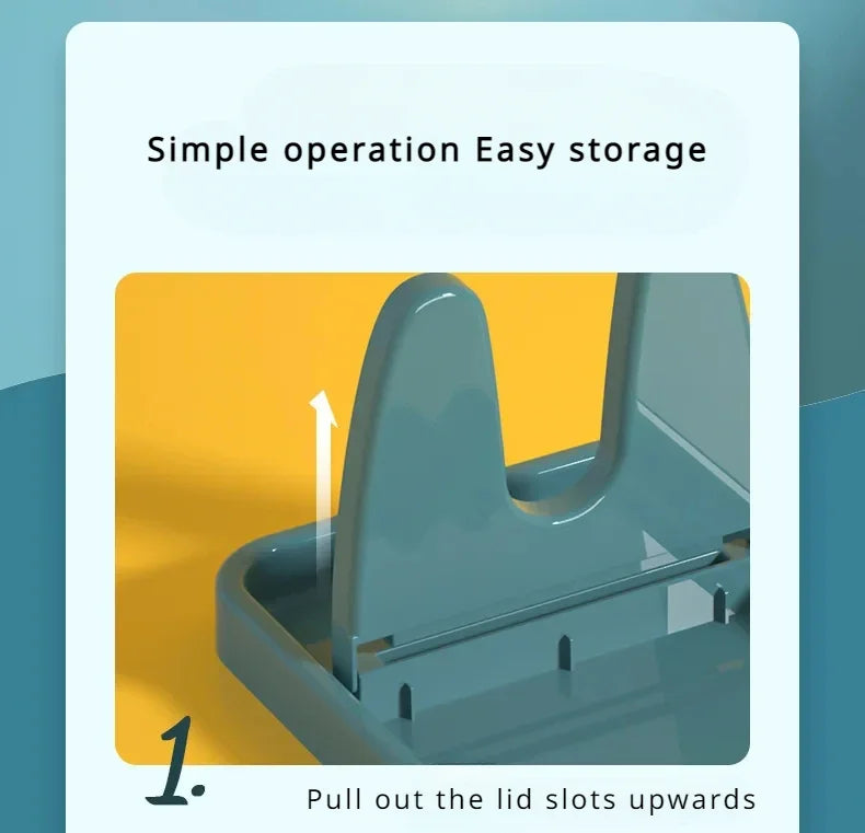 1pc Foldable Pot Lid Rack Stand Organizer Plastic