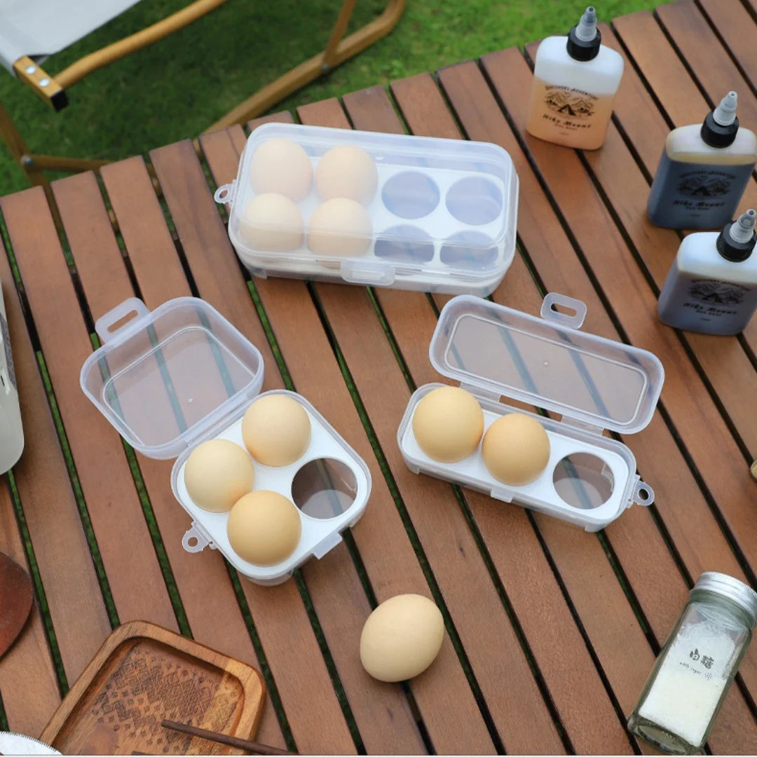 Egg Holder Outdoor Camping Egg Box Transparent Sealed