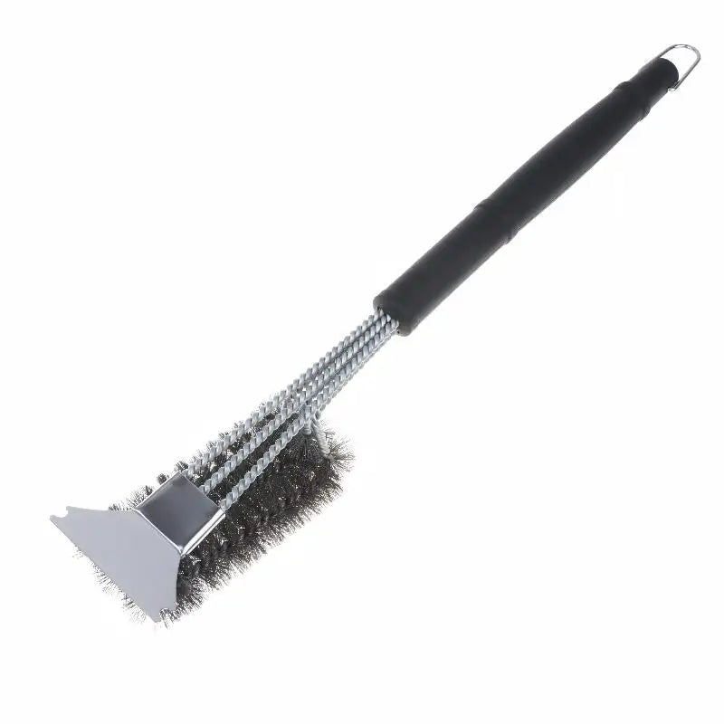 Grill Cleaning Brush Rust Resistant Metal Bbq Scrubber