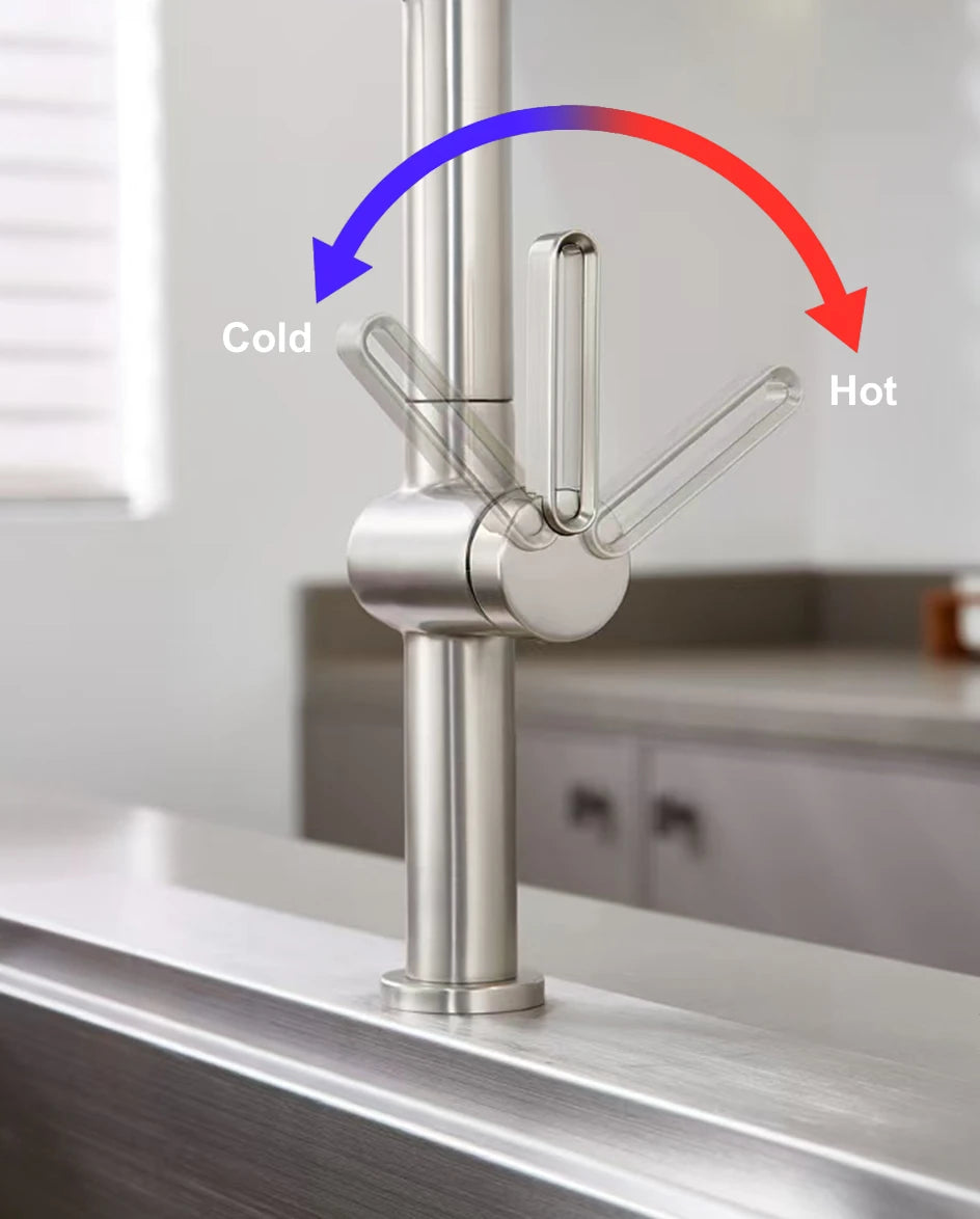 Vgx Brushed Faucet Sink Faucets Rubber Pull Down
