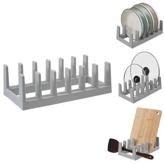 Grid Organizer Rack Space-Saving Drying Storage Tray Pots