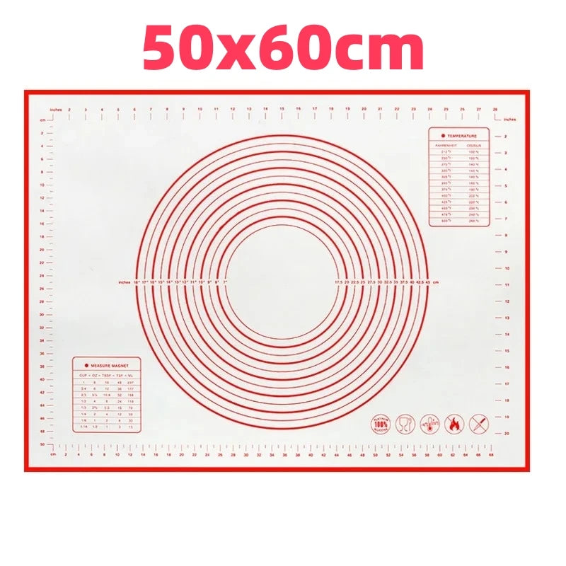 Silicone Baking Mat Kneading Pad Dough Mat Pizza