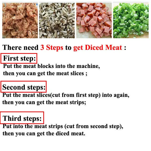 Commercial 850w Stainless Steel Electric Meat Slicer Meat