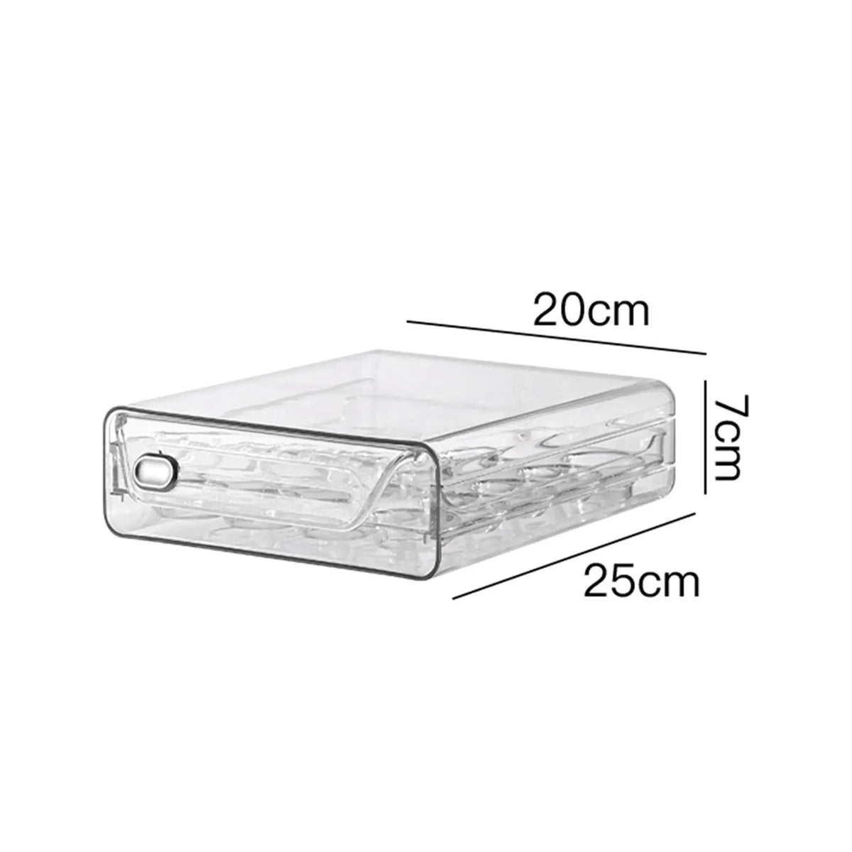 Eggs Organizer Drawer Transparent Egg Holder Double Layers