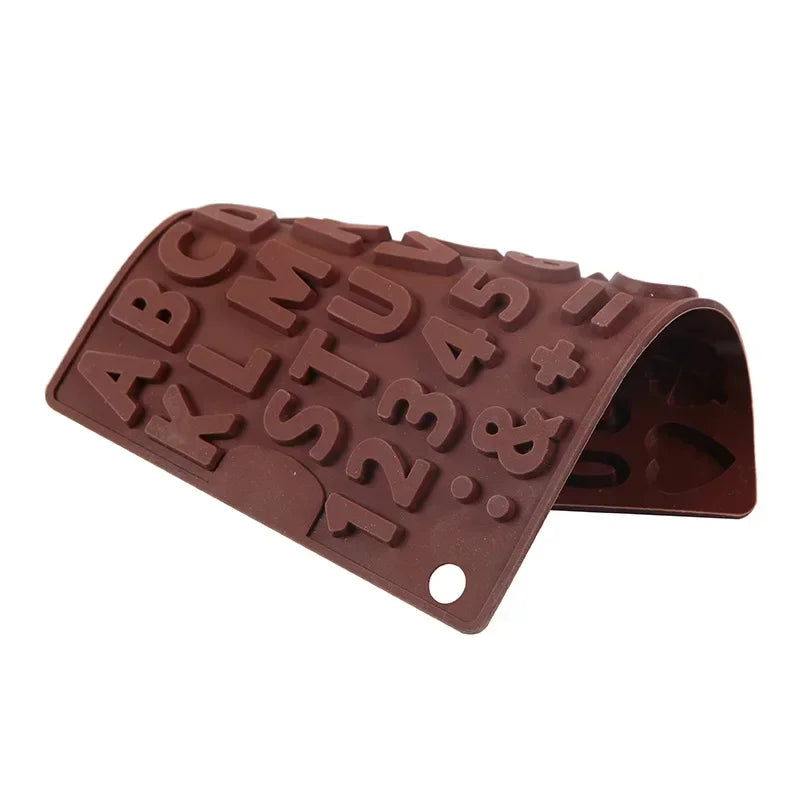 Silica Gel Silicone Mold 26 Letters Chocolate Number