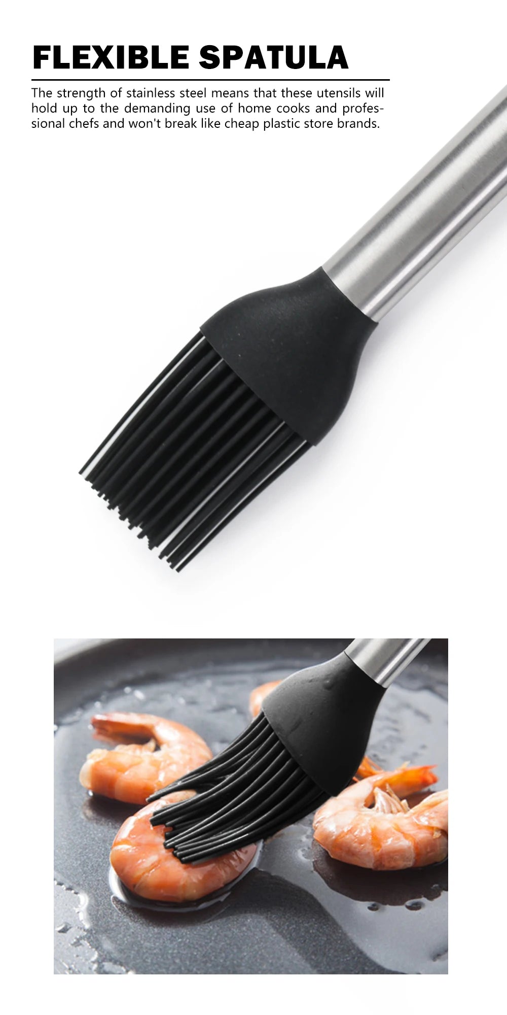 1-Pack Silicone Kitchenware Cooking Utensils Heat-Resistant