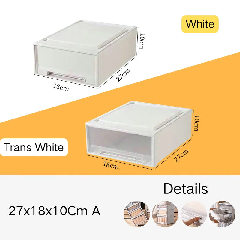 Stacking Storage Drawer Boxes Large Capacity Wardrobe Drawer