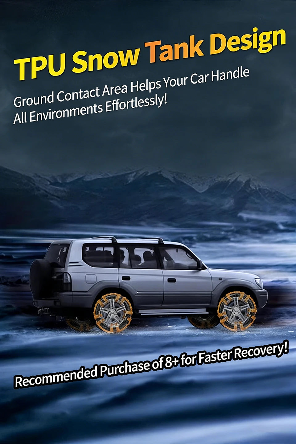 Automobile Snow Chains Winter Tire Anti-Skid Chain 165-255mm