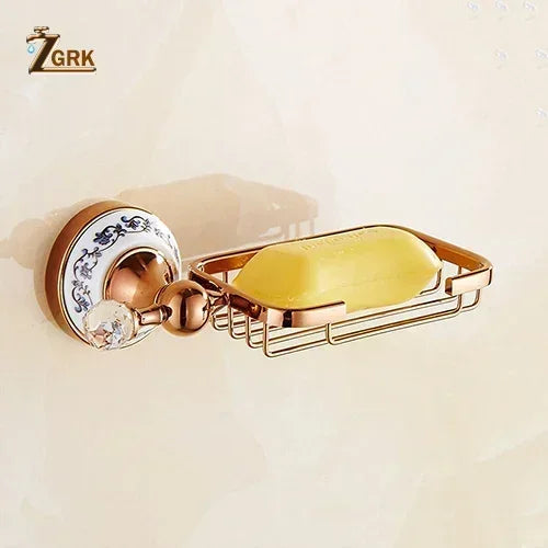 Zgrk Luxury Bathroom Hardware Wall Mount Rose Gold