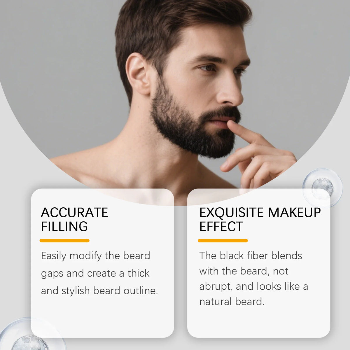 Instant Beard Filler Pen Brush Comb Disposable Waterproof