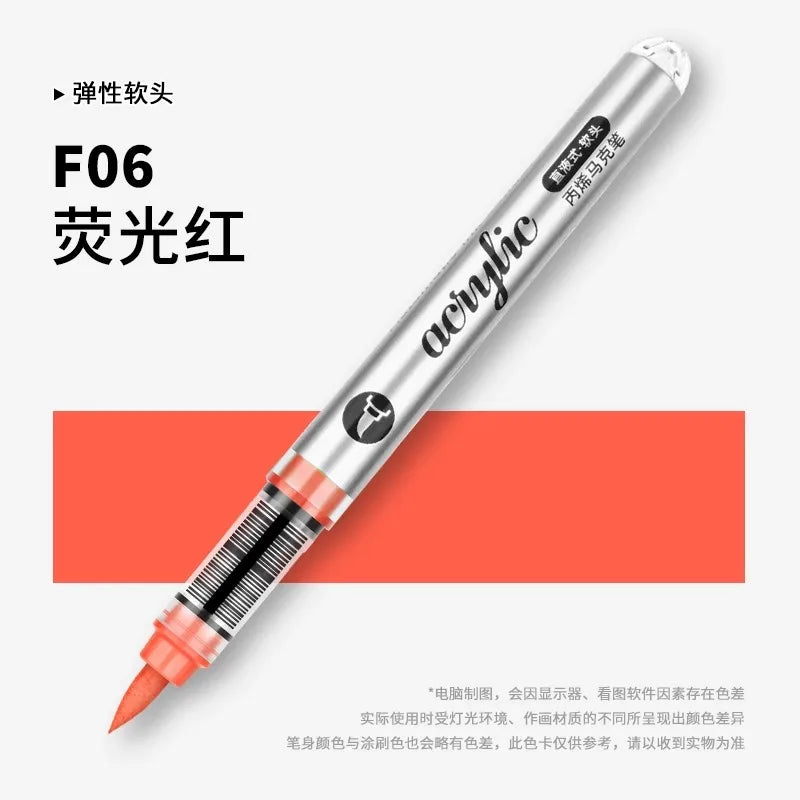 Grasp 120/1 Colors Acrylic Markers Brush Tip Paint