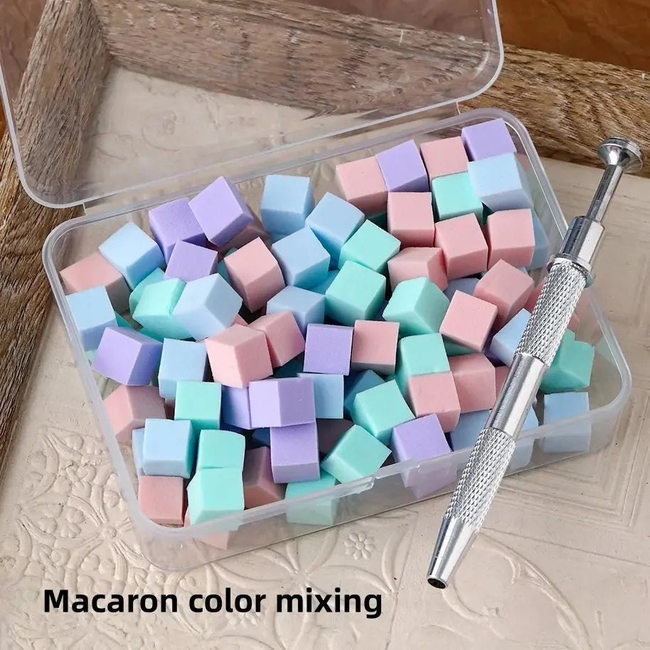 1set 100pcs Nail Care Gradual Pat Cotton Clip