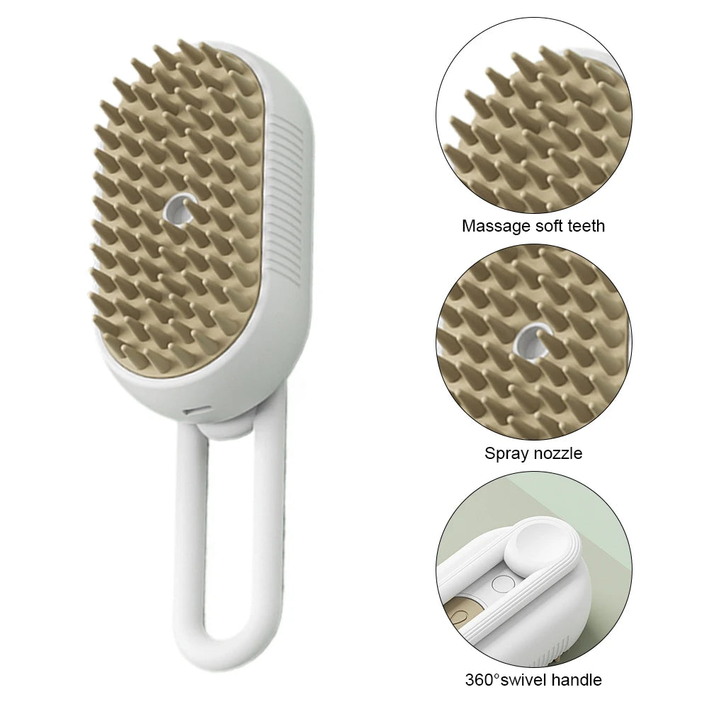Usb Rechargeable Cat Dog Grooming Comb Electric Water