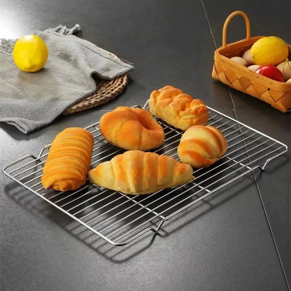 Stainless Steel Cooling Rack Non-Stick Silver Bbq Tray