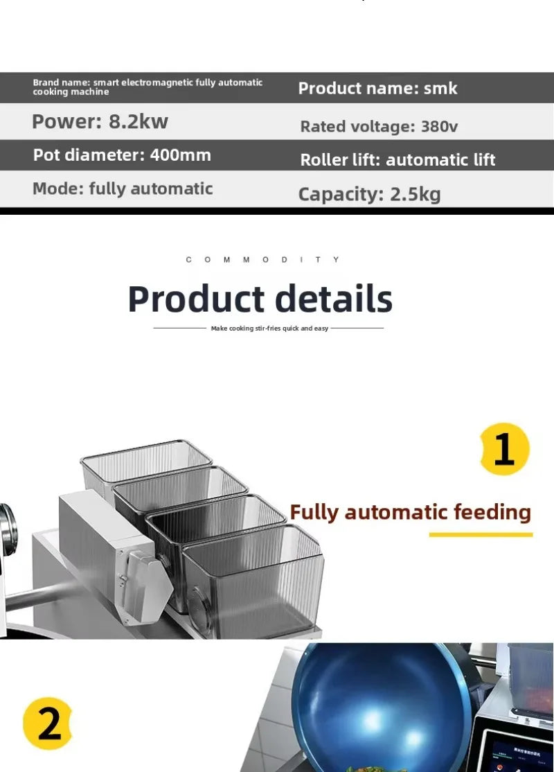 Automatic Cooking Machine Smart Chef Cooker Auto Mixing
