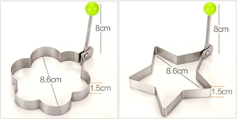Style Stainless Steel Fried Egg Pancake Shaper Rings