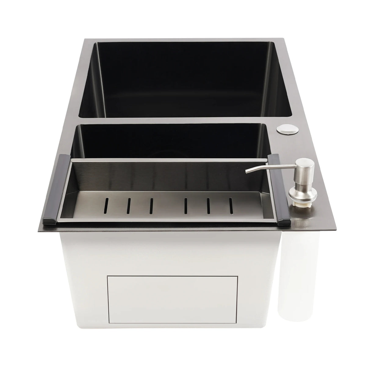 Black 304 Stainless Steel Sink Double Bowl Sink