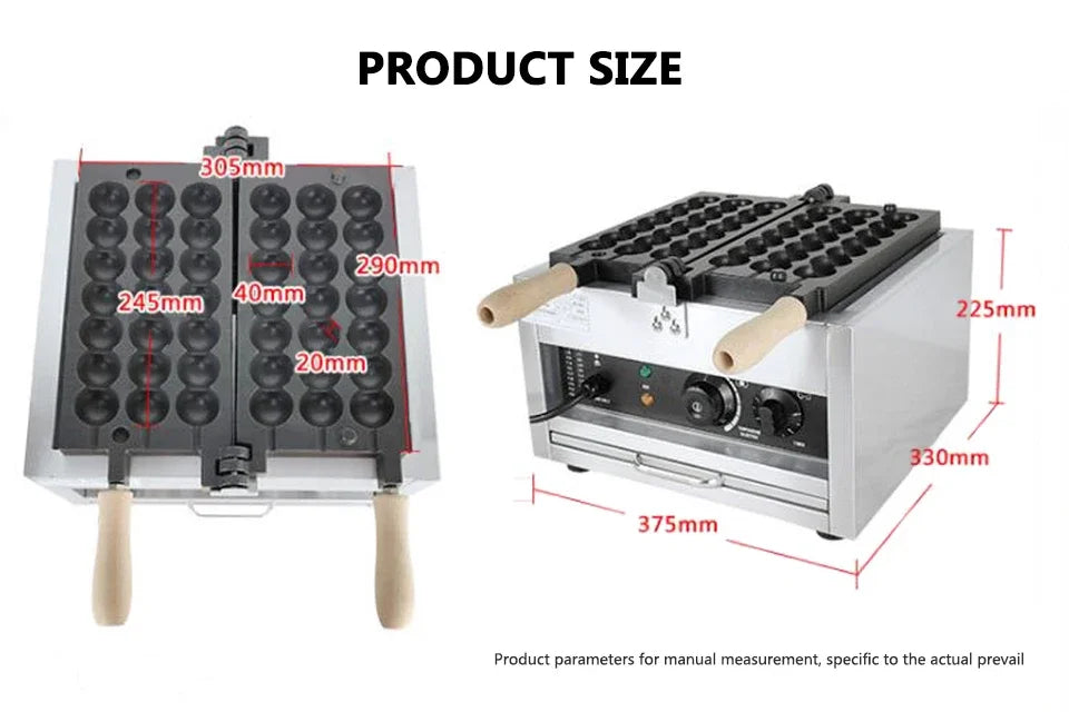 Xeoleo Electric Waffle Maker 1400w Candied Haws Skewer
