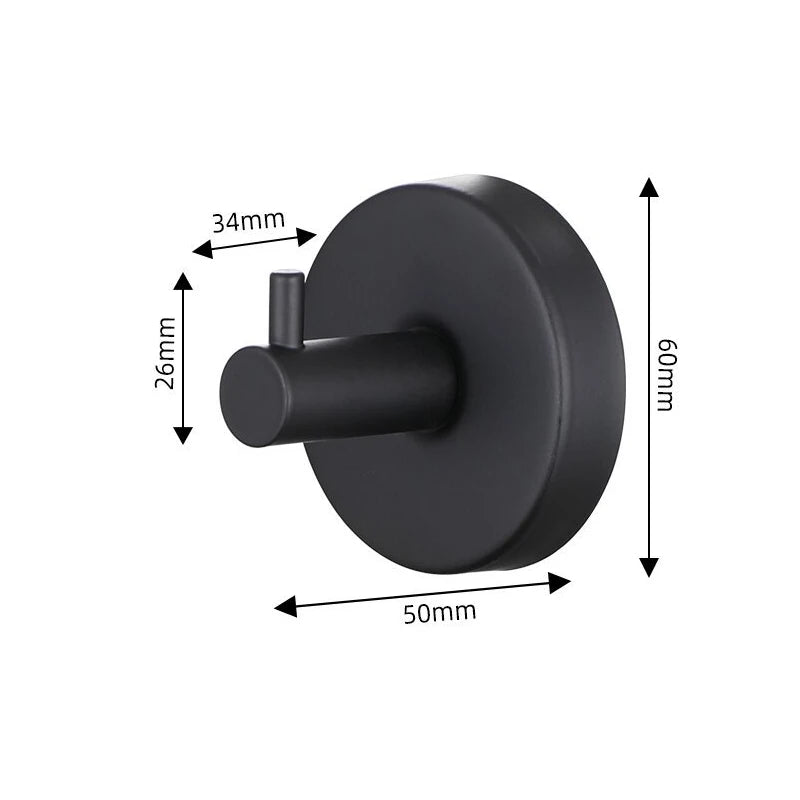 1/4pcs Suction Cup Hooks Waterproof Bathroom Robe Coat