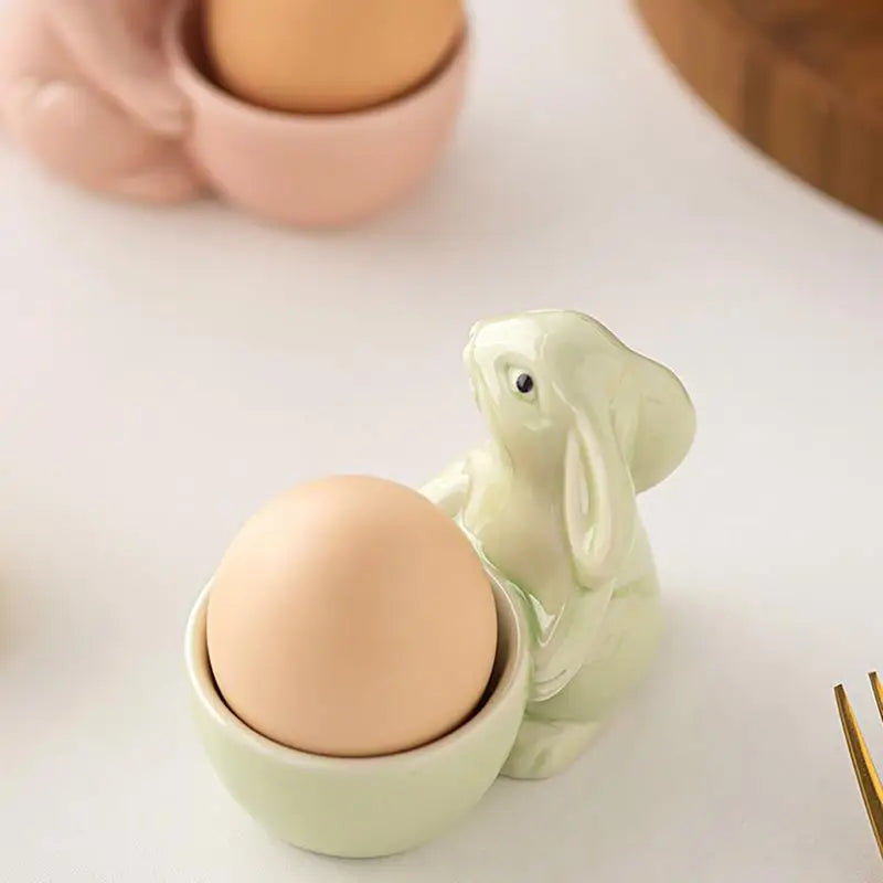 Egg Display Cup Bunny Shape Breakfast Egg Holder