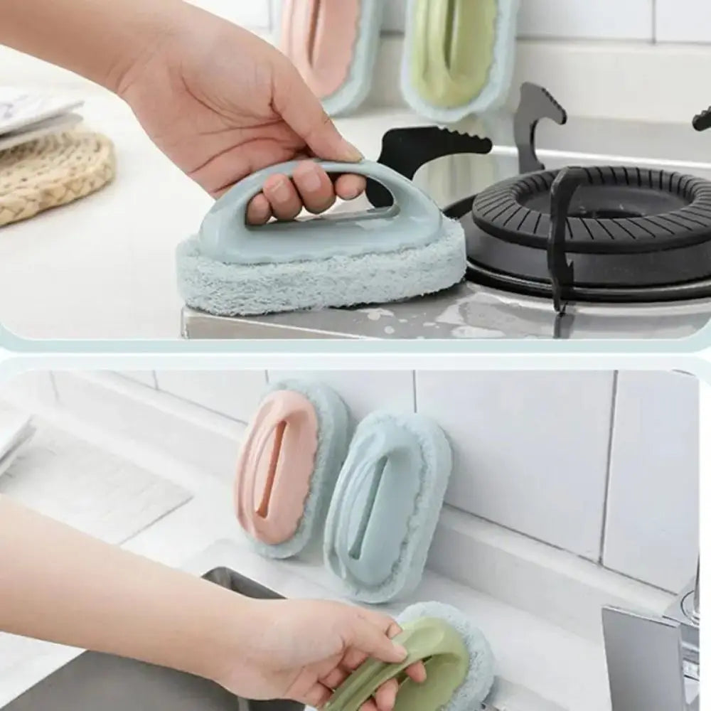 Sponge Bathroom Brush Sponge Bottom Bath Cleaning Brush