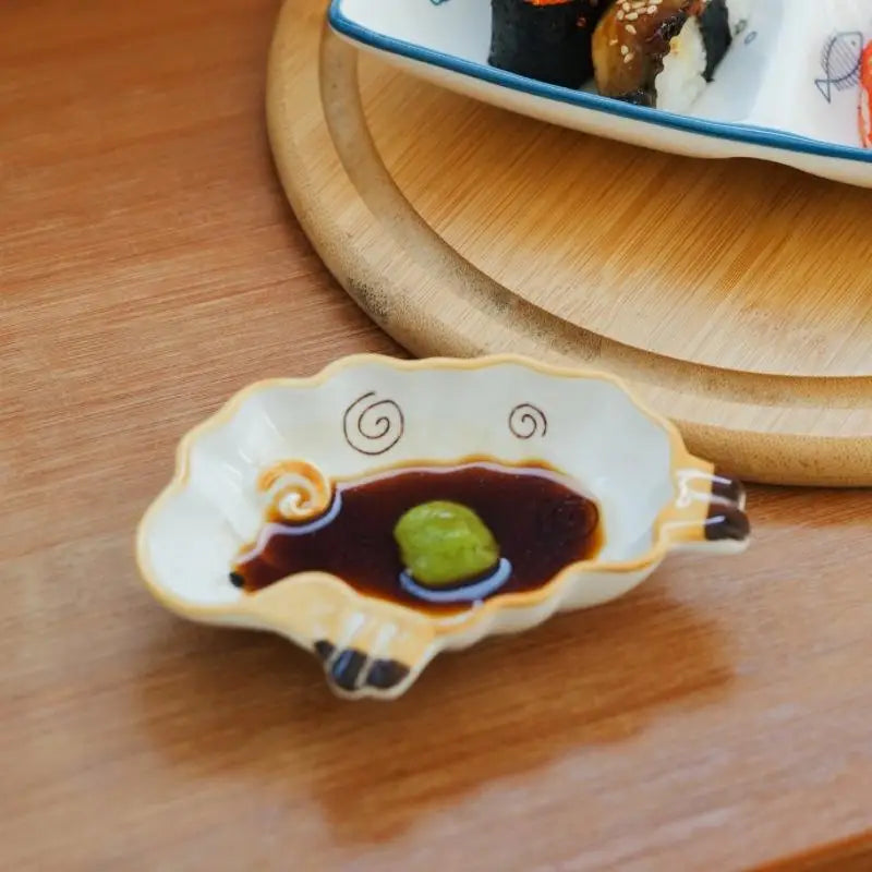 1pcs Cute Alpaca Shaped Ceramic Dipping Sauce Dish