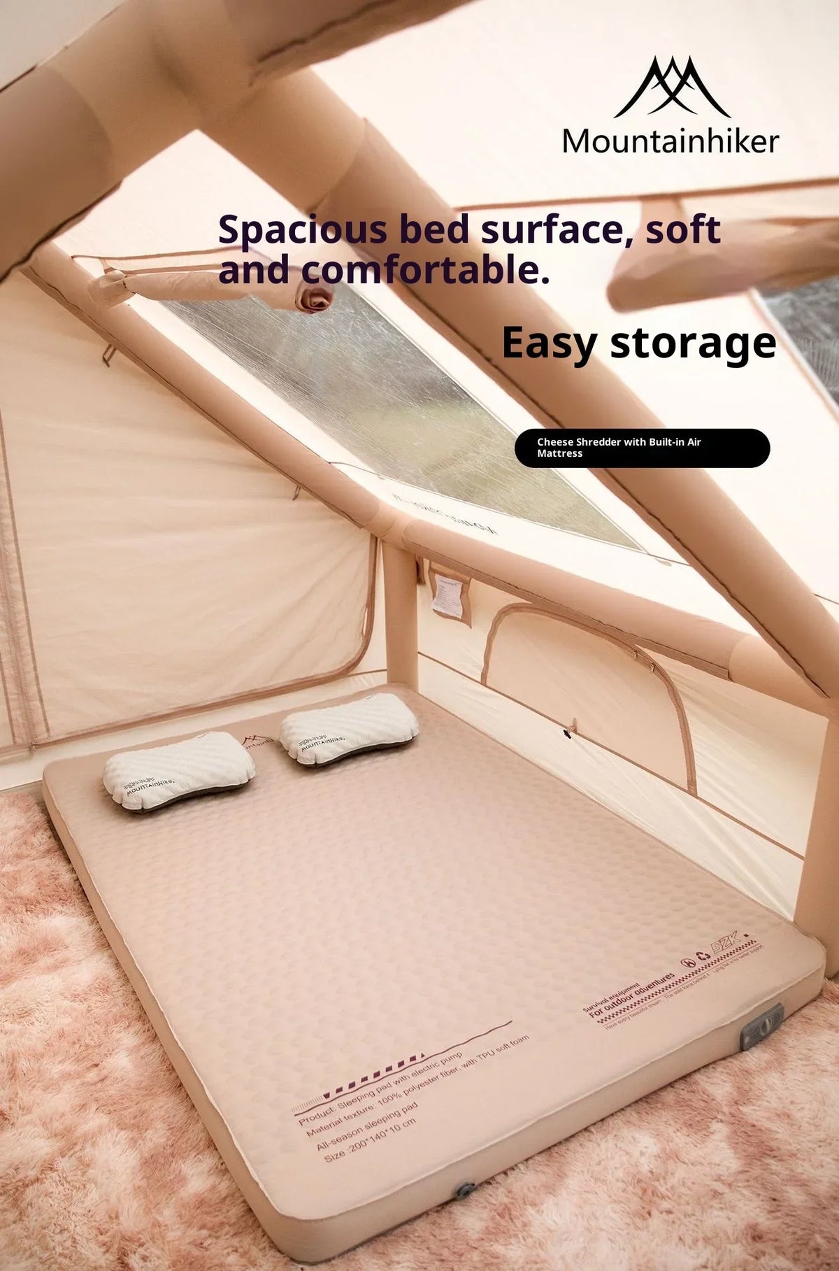 Mountainhiker Sleeping Pad Mat Upgrade Edition 10cm High