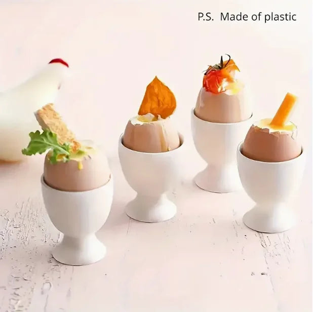 Egg Holder White Egg Cup Holder Hard Soft