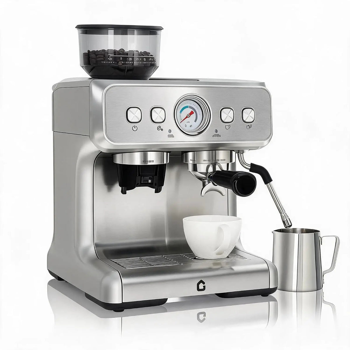 Espresso Machine Grinder 20 Bar Stainless Steel Pressure