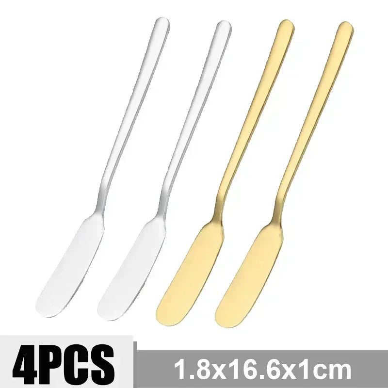 4/1pcs Butter Knifes Stainless Steel Cheese Cutter Knifes