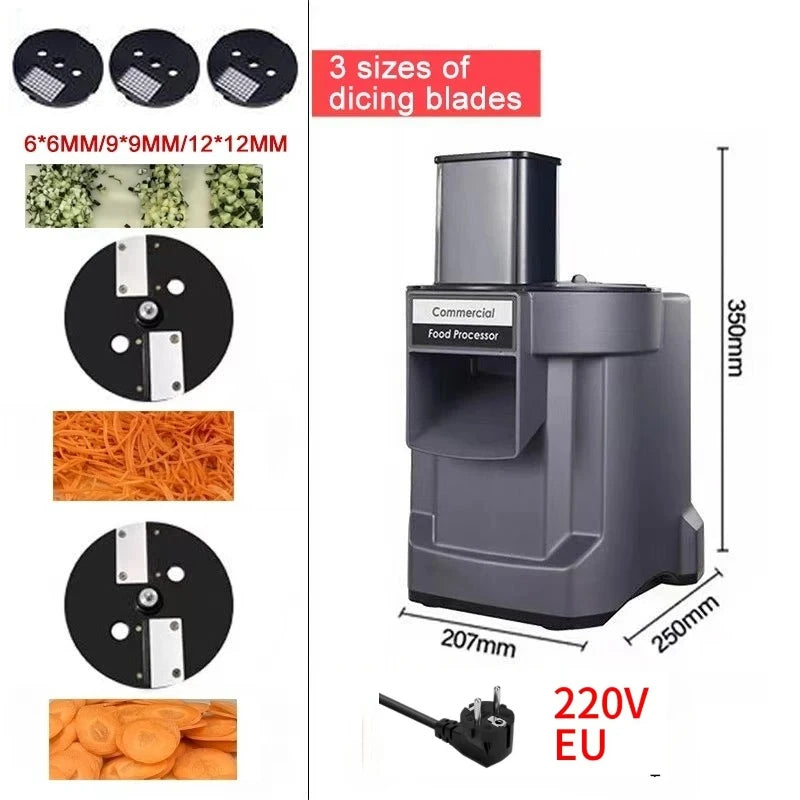 110v/220v Commercial Vegetable Cutter In Automatic Electric