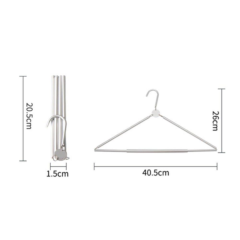 Outdoor Foldable Non-Slip Coat Drying Rack Aluminum Closet