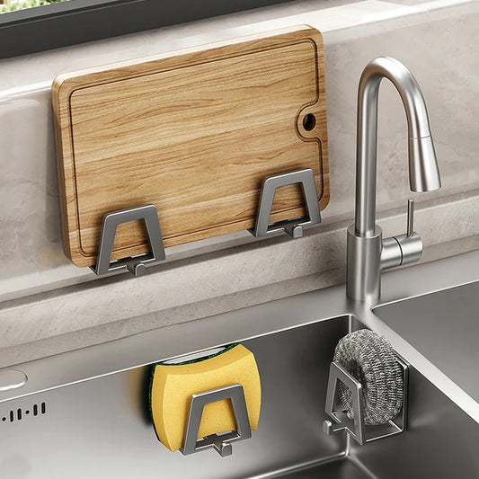 Sink Sponge Rack Drain Storage Holder Self Adhesive