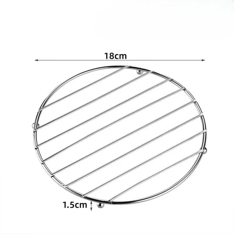 1pc Stainless Steel Trivet Pot Steamer Rack Pot