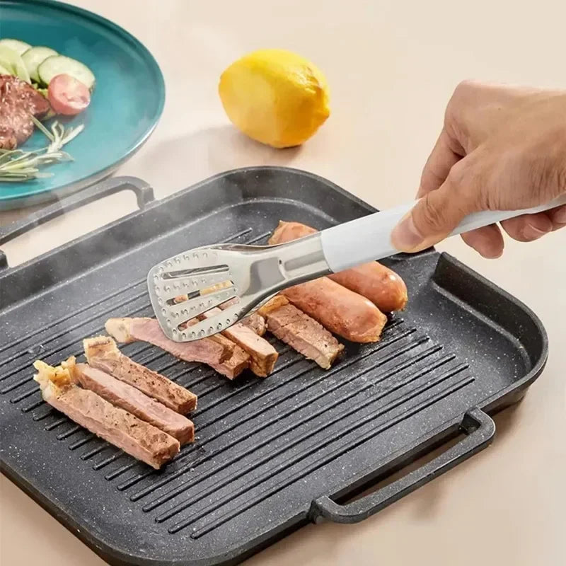 304 Stainless Steel Food Tongs Bbq Non Slip