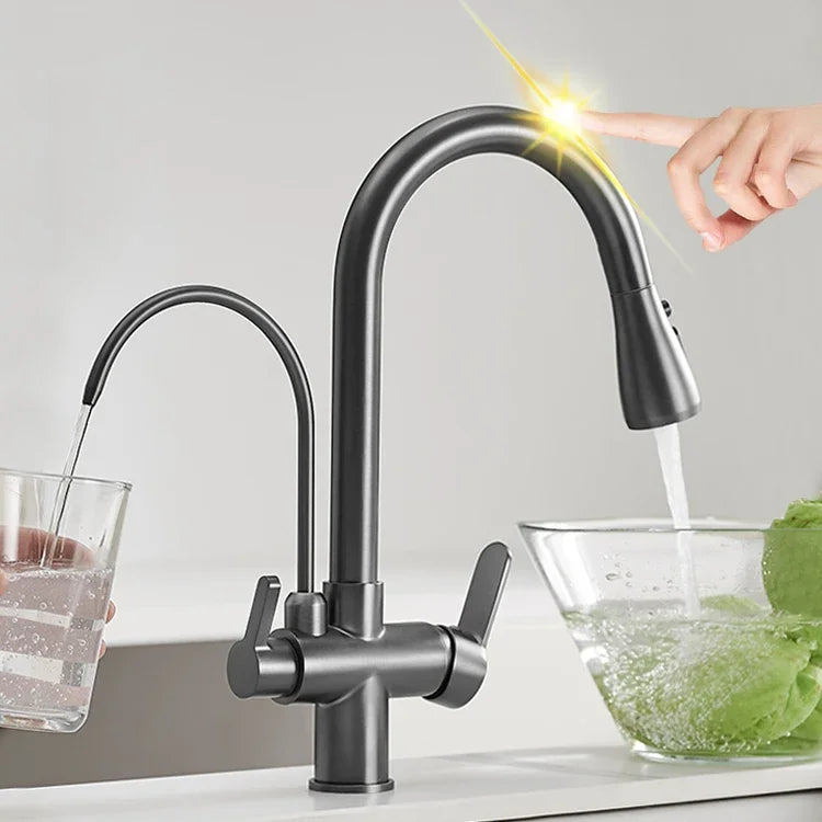 Touch On Filtered Faucet Three Ways Cold Drinking