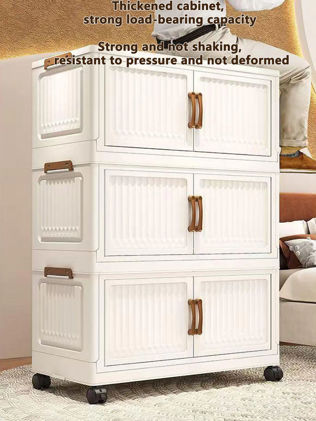 Storage Box Foldableing Cabinet Storage Cabinet Clothes Toys