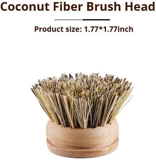 All-Purpose Dish Scrub Cleaning Brush Heads Sisal Horse