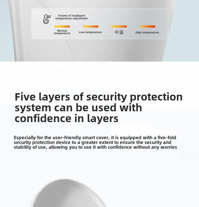 Hotel Smart Toilet Seat Cover Heating Ventilation Women