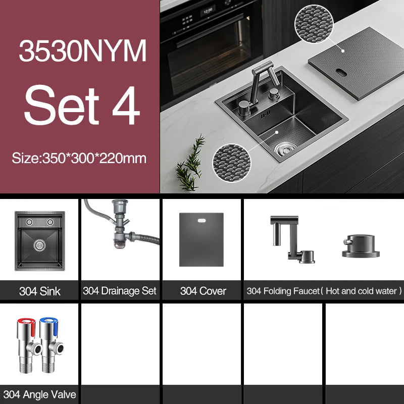 Asras Sus 304 Nanometer Hidden Island Sink Rice