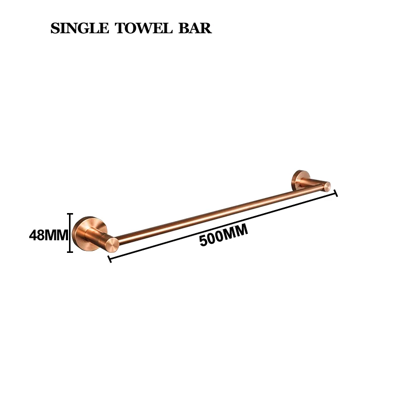 Brushed Rose Gold 304 Stainless Steel Bathroom Pendant